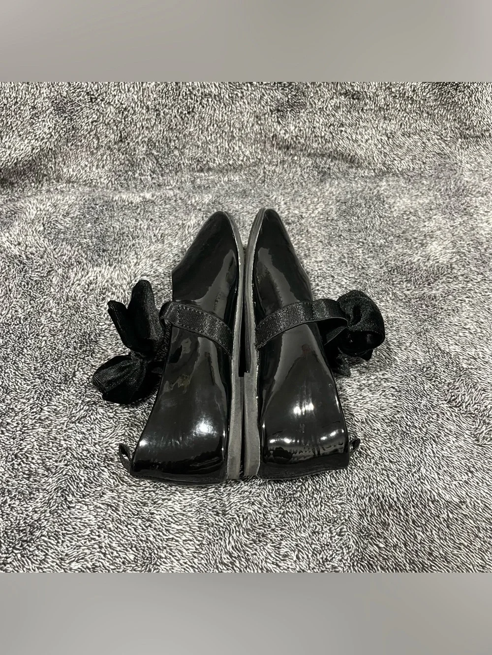 H&M Black Bow-Detail Ballet Flats for kids size 12